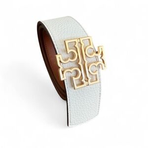 TORY BURCH | Reversible belt - Ivory/Tan SMALL